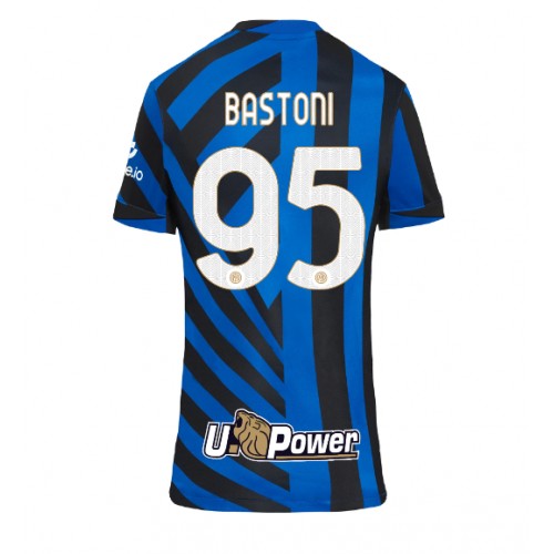 Fotbalové Dres Inter Milan Alessandro Bastoni #95 Dámské Domácí 2024-25 Krátký Rukáv